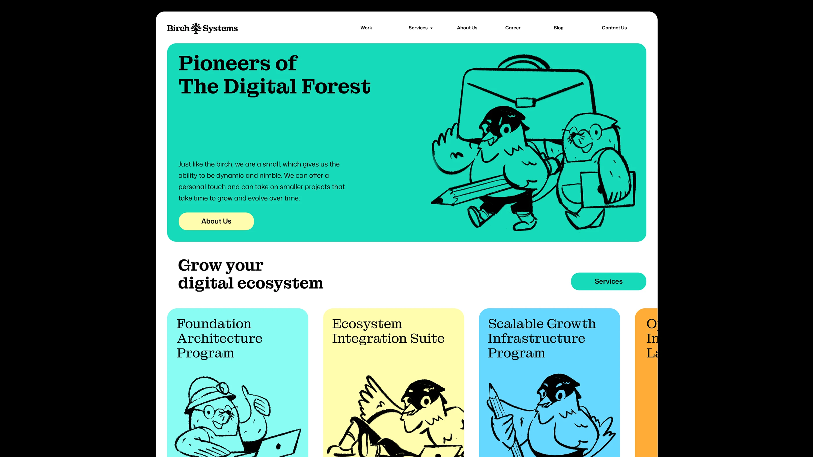 birch systems visual identity